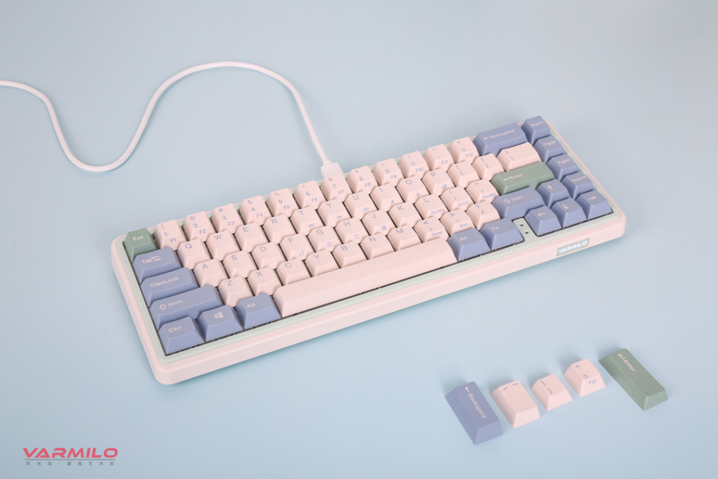 Varmilo VXT67 Minilo Eucalyptus / Cherry MX Silent Red 7