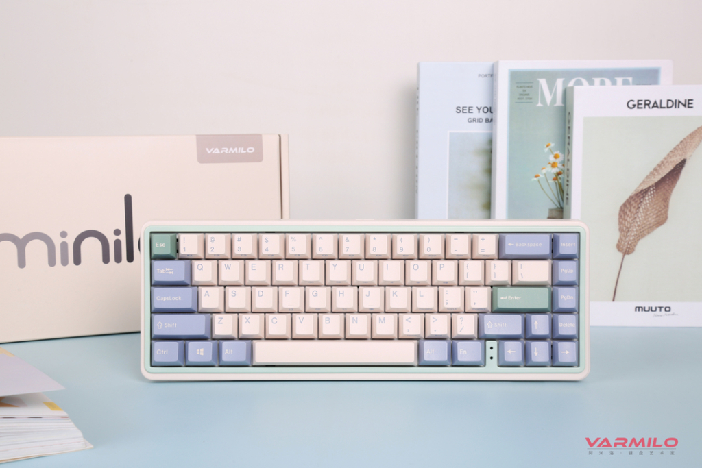 Varmilo VXT67 Minilo Eucalyptus / Cherry MX Silent Red 21