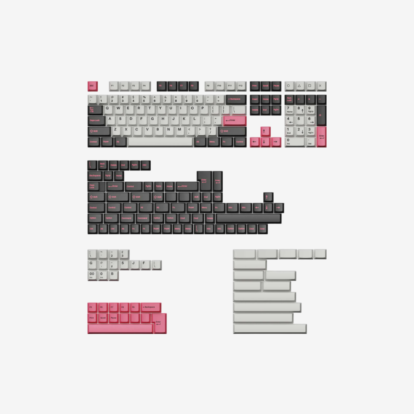 Keychron Cherry Profile Double - Shot PBT Full Set Keycaps (219 nasadek) - Dolch Pink