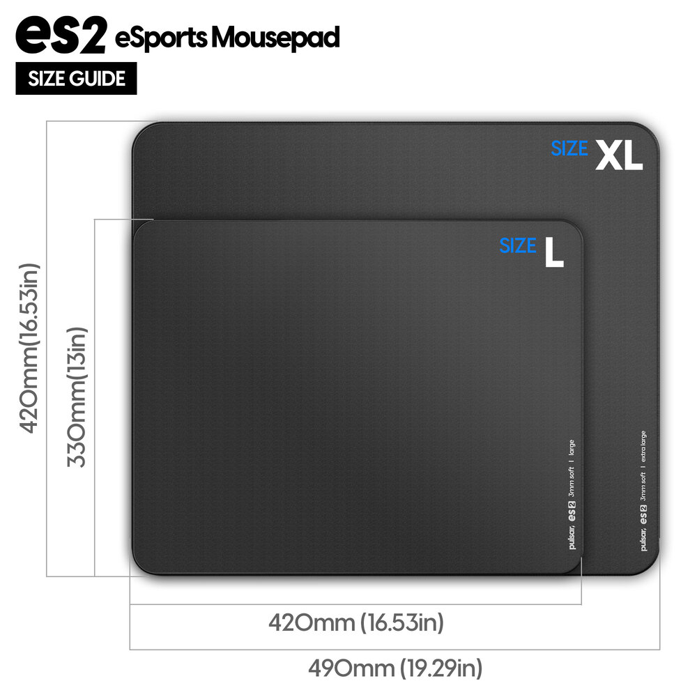 Pulsar ES2 eSports Mousepad 3mm L~XL (Medium Speed) 12
