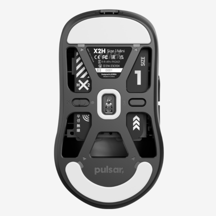 Pulsar X2H High Hump Wireless Gaming Mouse Mini - Black 7
