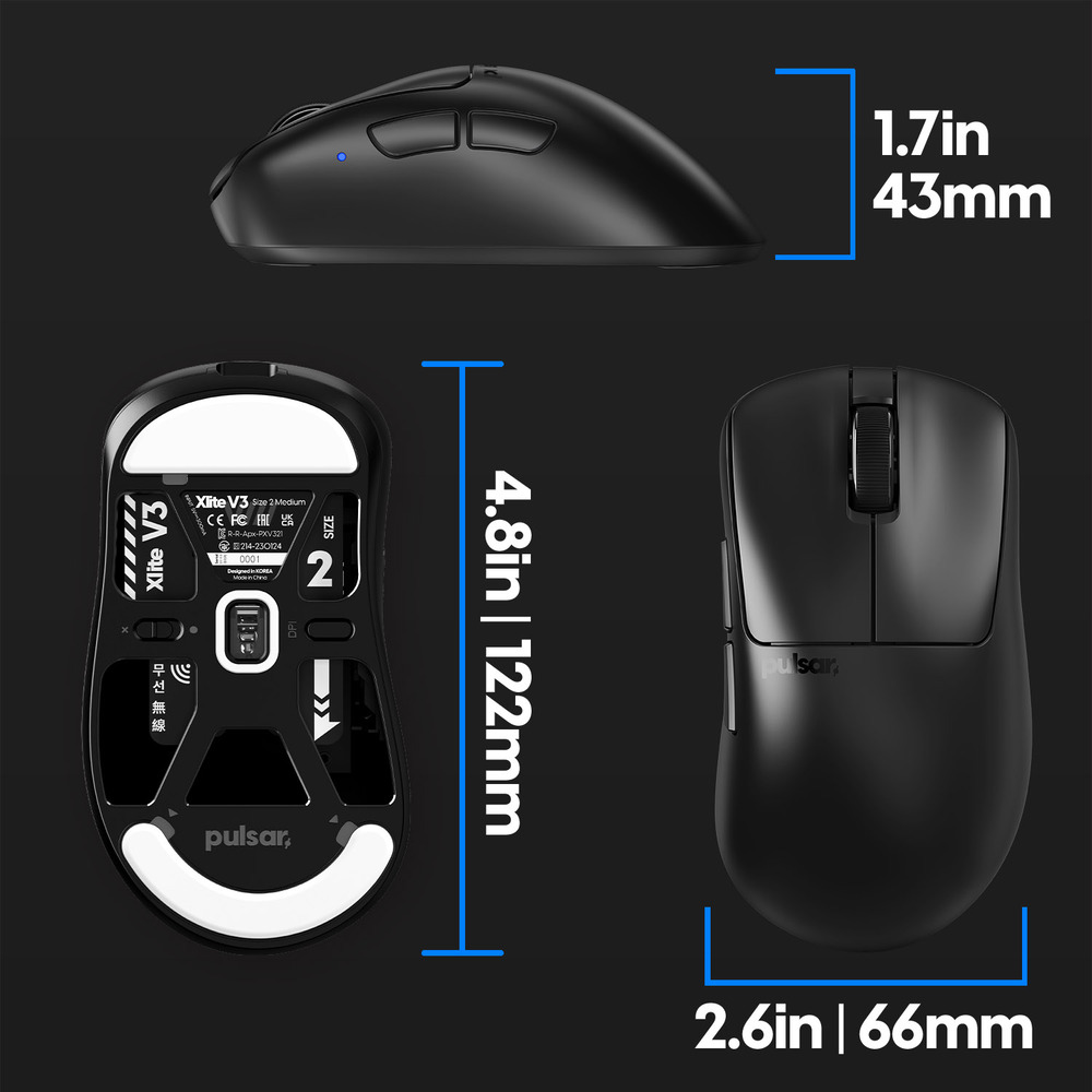 Pulsar Xlite V3 Wireless Gaming Mouse 22