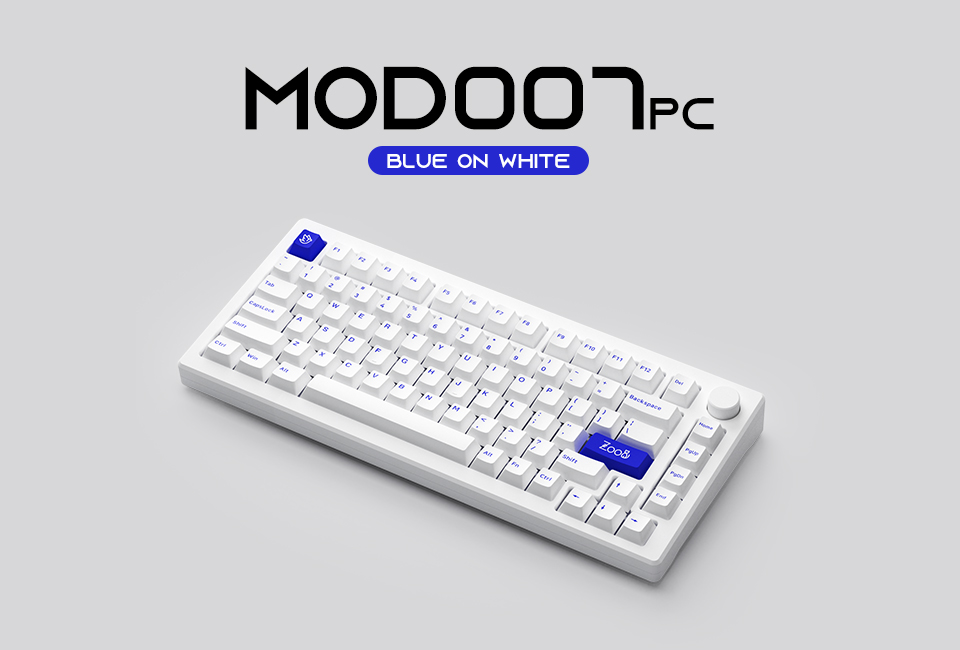 Akko MOD 007 PC Blue on White 16